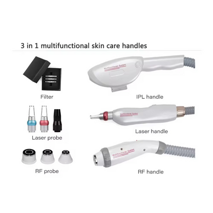 Multi-Functional Laser Machine for Hair Removal + Tattoo Removal + Skin Rejuvenation