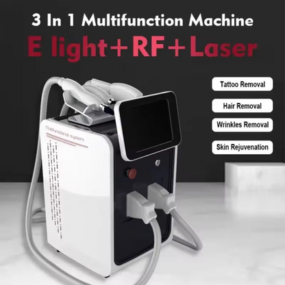 Multi-Functional Laser Machine for Hair Removal + Tattoo Removal + Skin Rejuvenation
